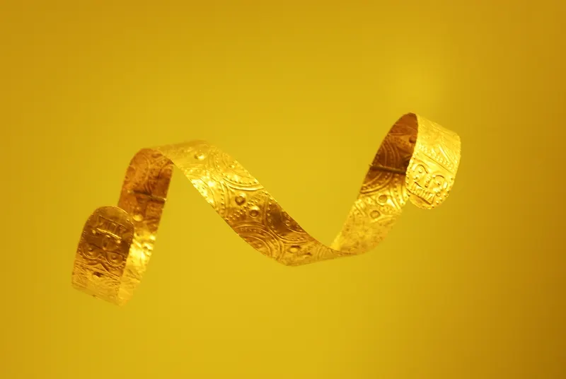Pieza de orfebrería prehispánica del Museo del Oro