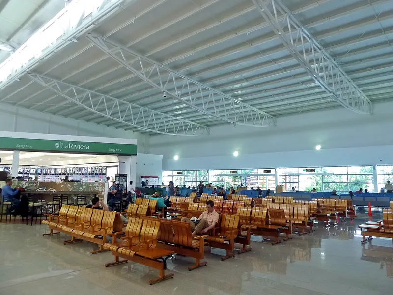 La sala de espera del aeropuerto Rafael Núñez de Cartagena
