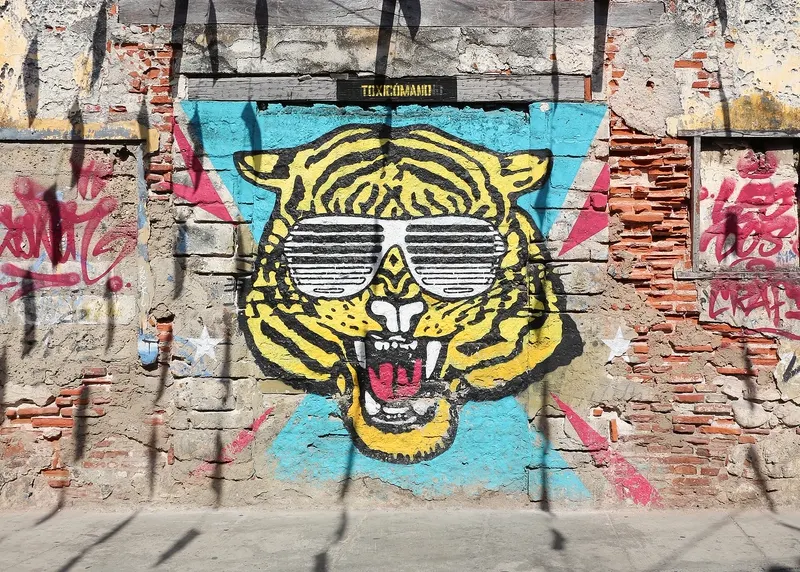 Arte urbano en las calles de Getsemaní