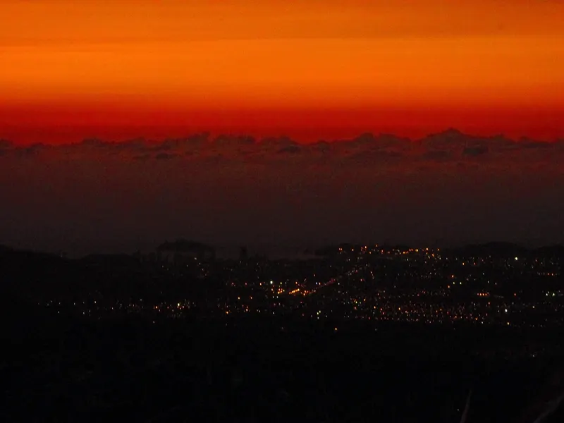 Atardecer desde las alturas de la Sierra Nevada de Santa Marta